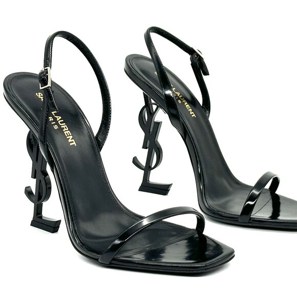Saint Laurent Opyum Opium 110 YSL Heels Ankle Strap Leather Sandals Shoes - Picture 9 of 16